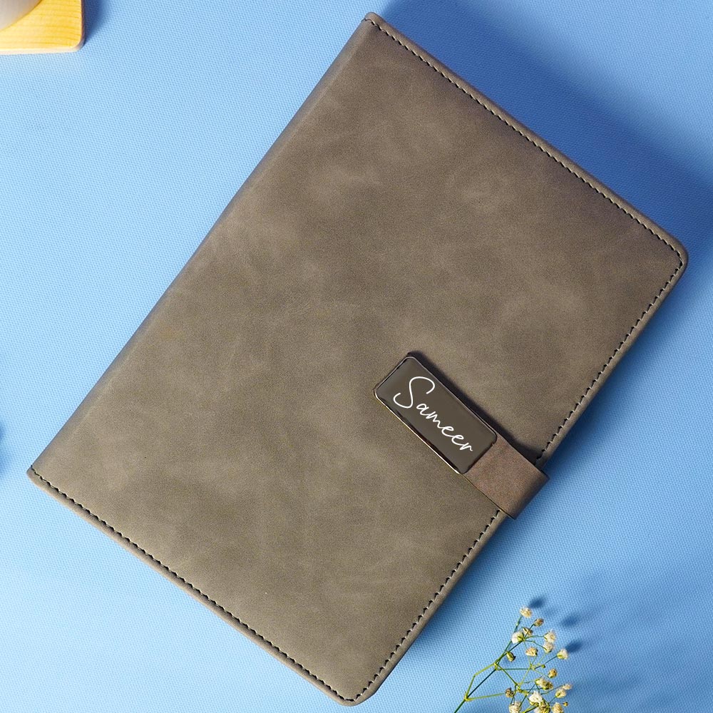 exclusive-diary-with-flip-strap-closure-gray