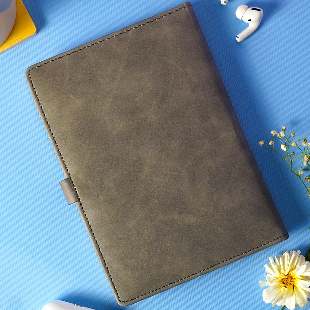 Exclusive Diary With Flip Strap Closure - Gray - Image 3