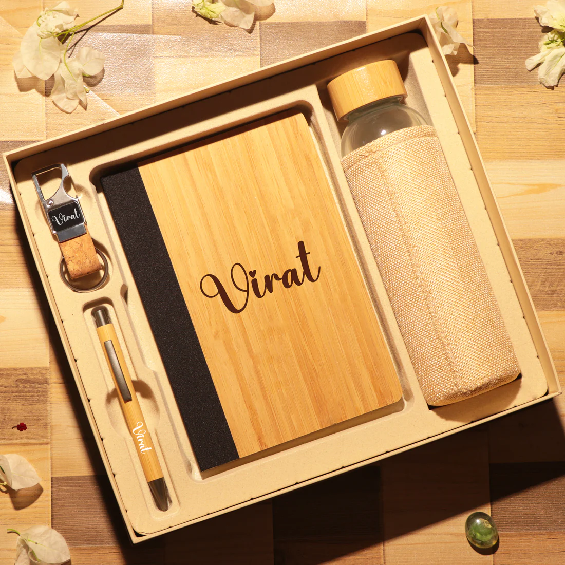 diary-pen-bottle-keychain-gift-combo