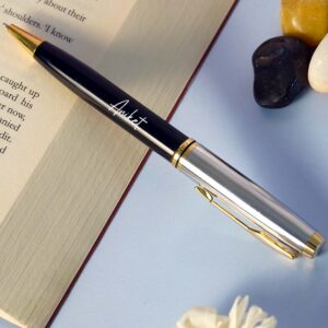 Engraving Metallic Finish Ball Pen - Black
