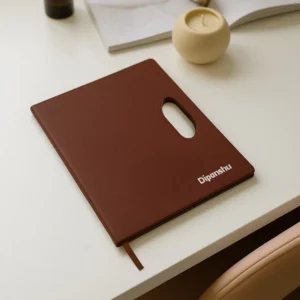 Personalized Brown Handle Diary
