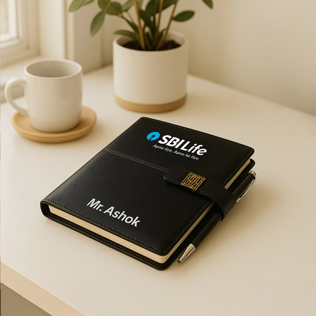 Corporate Diary Combo Gift Set with Logo & Name - Image 3