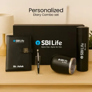 Corporate Diary Combo Gift Set with Logo & Name