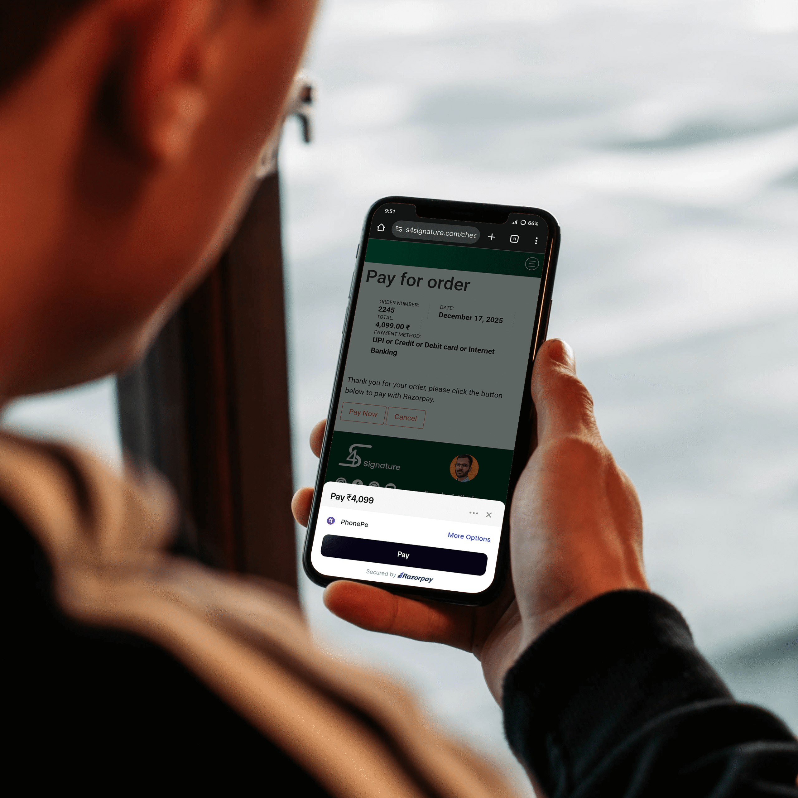 Choose package and pay