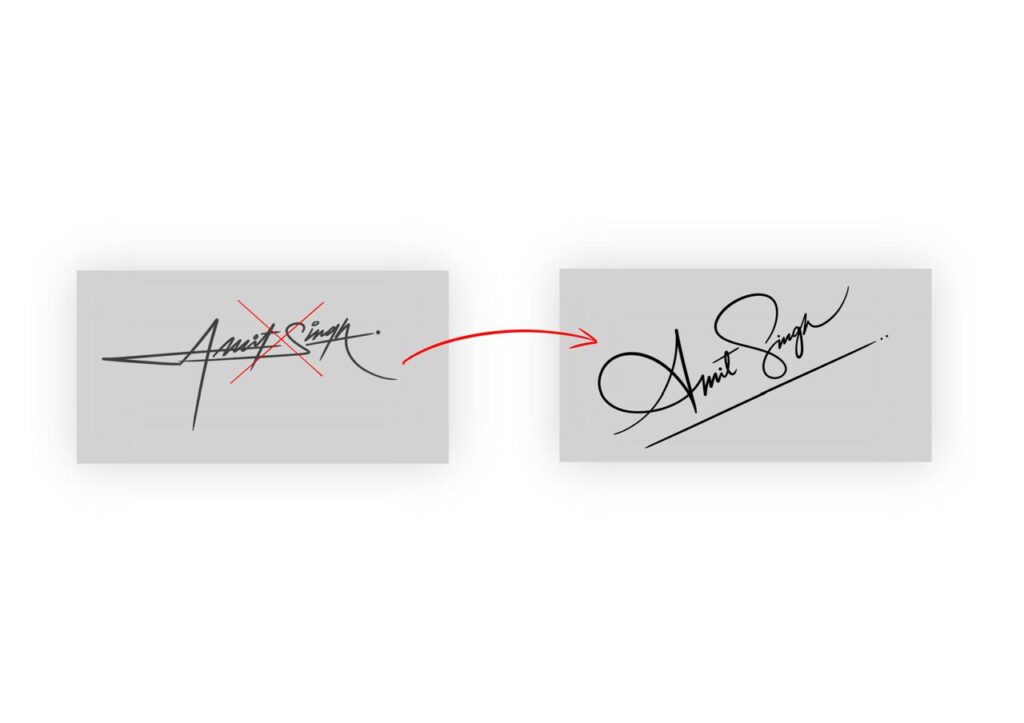 graphology signature design