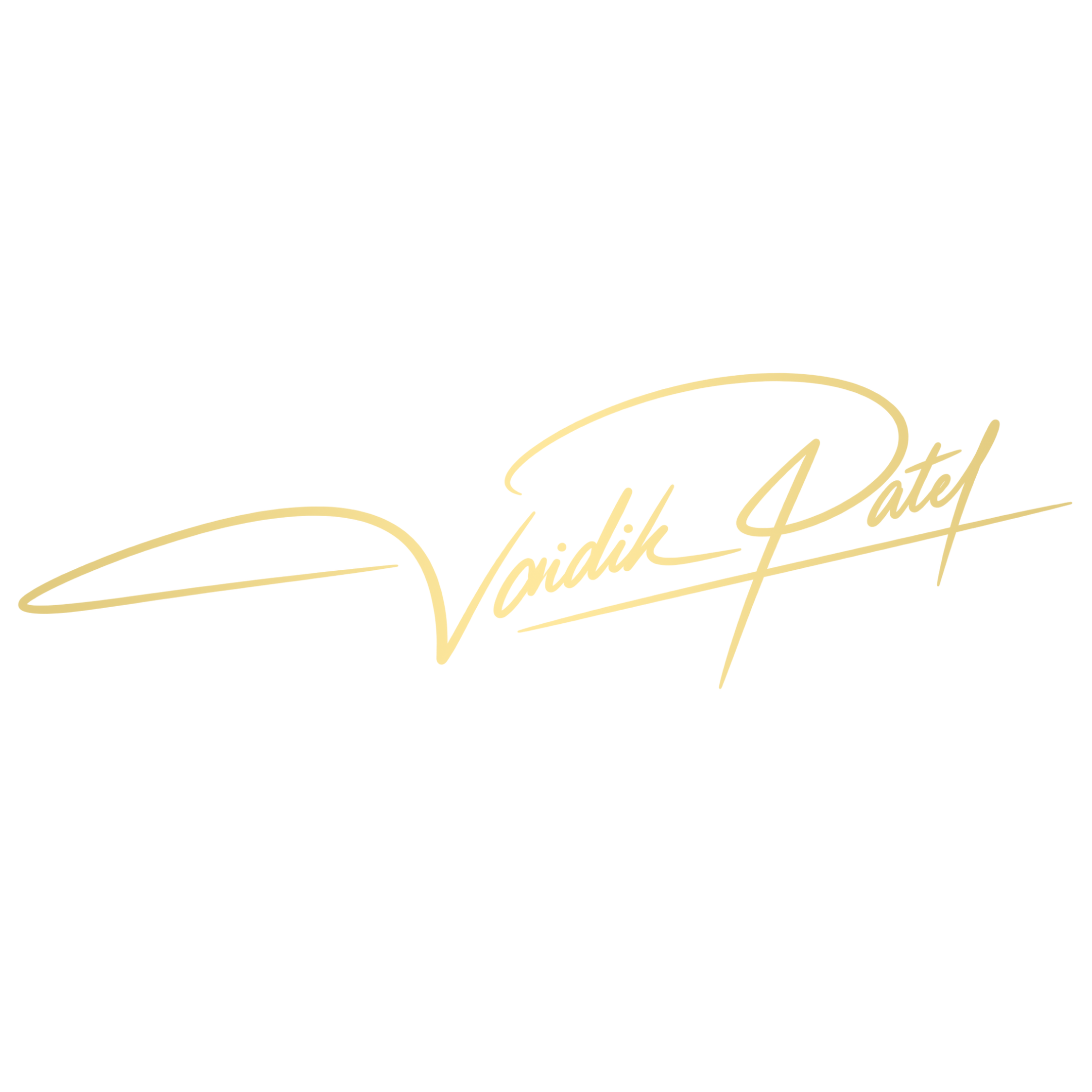 Vaidik Patel signature after redesign