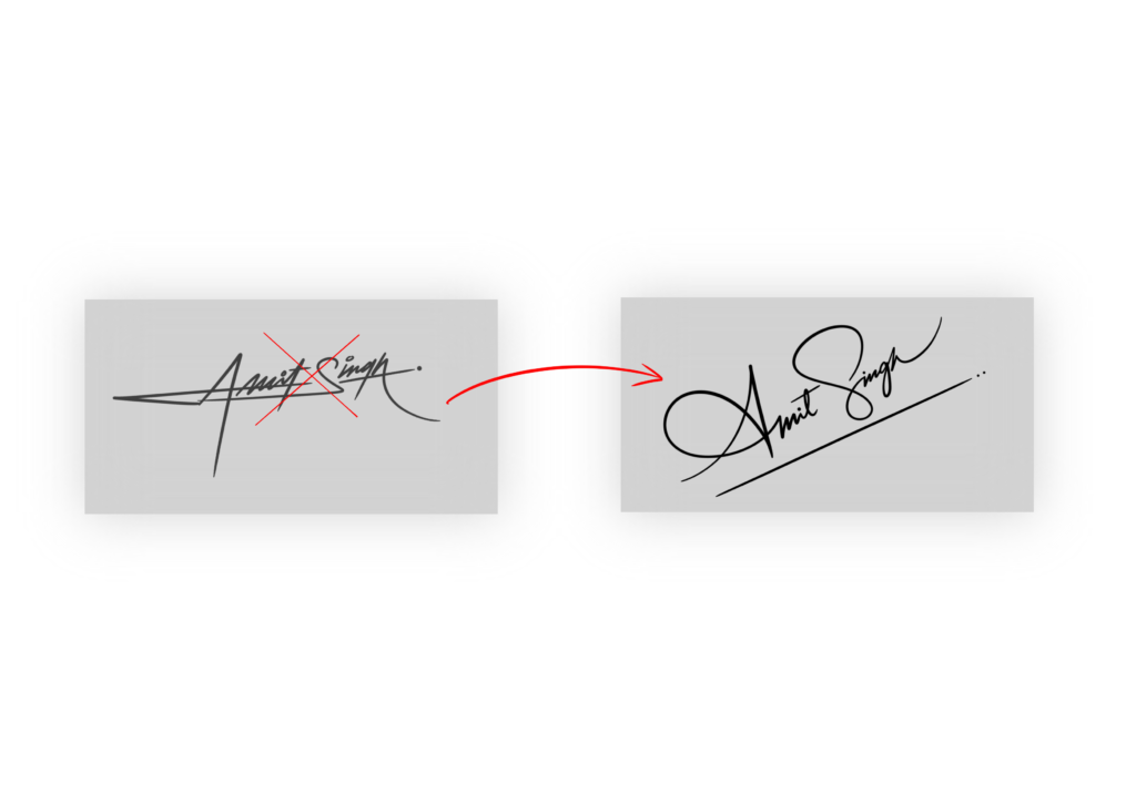 Customized graphology signature design